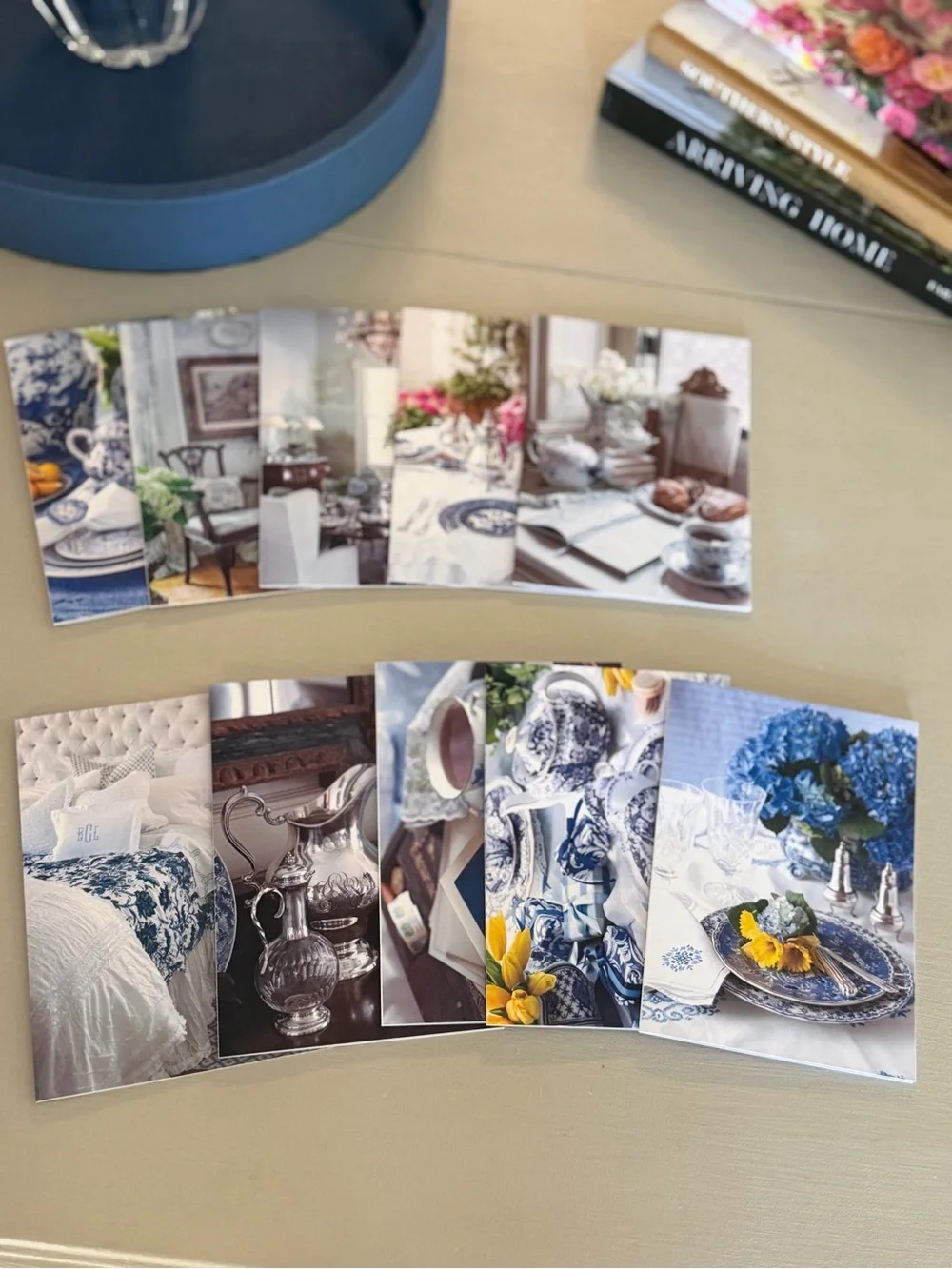 Set of 10 Decorative Note Cards - Each Unique and Beautiful- Envelopes Included